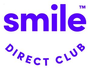 The SmileDirectClub logo, with blue lettering on a white background
